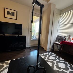 Black Quad Cane with Ergonomic Handle